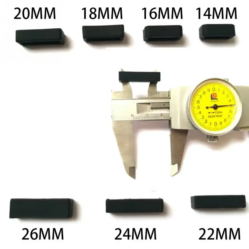 5 шт./компл. черные силиконовые Ремешки для наручных часов аксессуары ремешок
