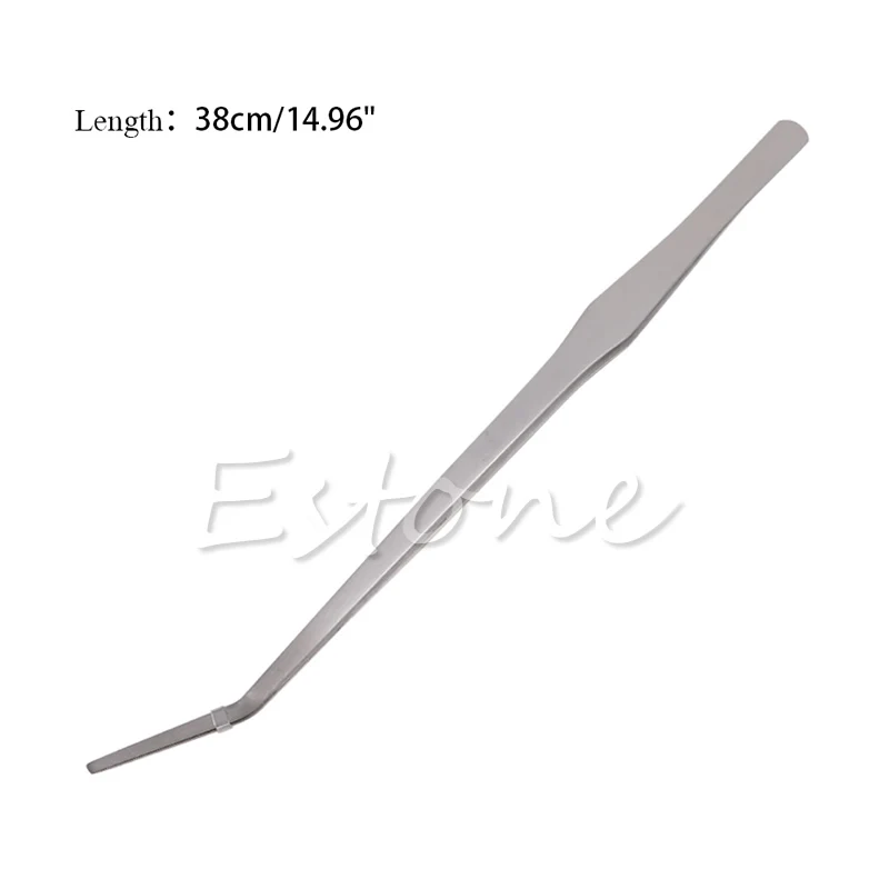 

2021 New Aquarium Live Tank Curve Plant Long Tongs Stainless Steel Tweezers 27/38/48cm