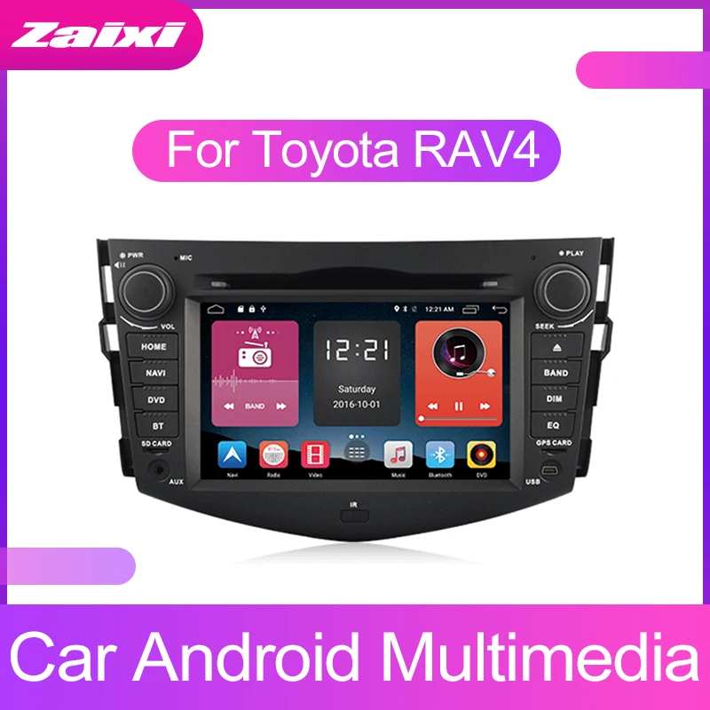 Автомагнитола ZaiXi с сенсорным экраном Android для Toyota RAV4 RAV 4 2006 ~ 2012 поддержка GPS navi Ipod