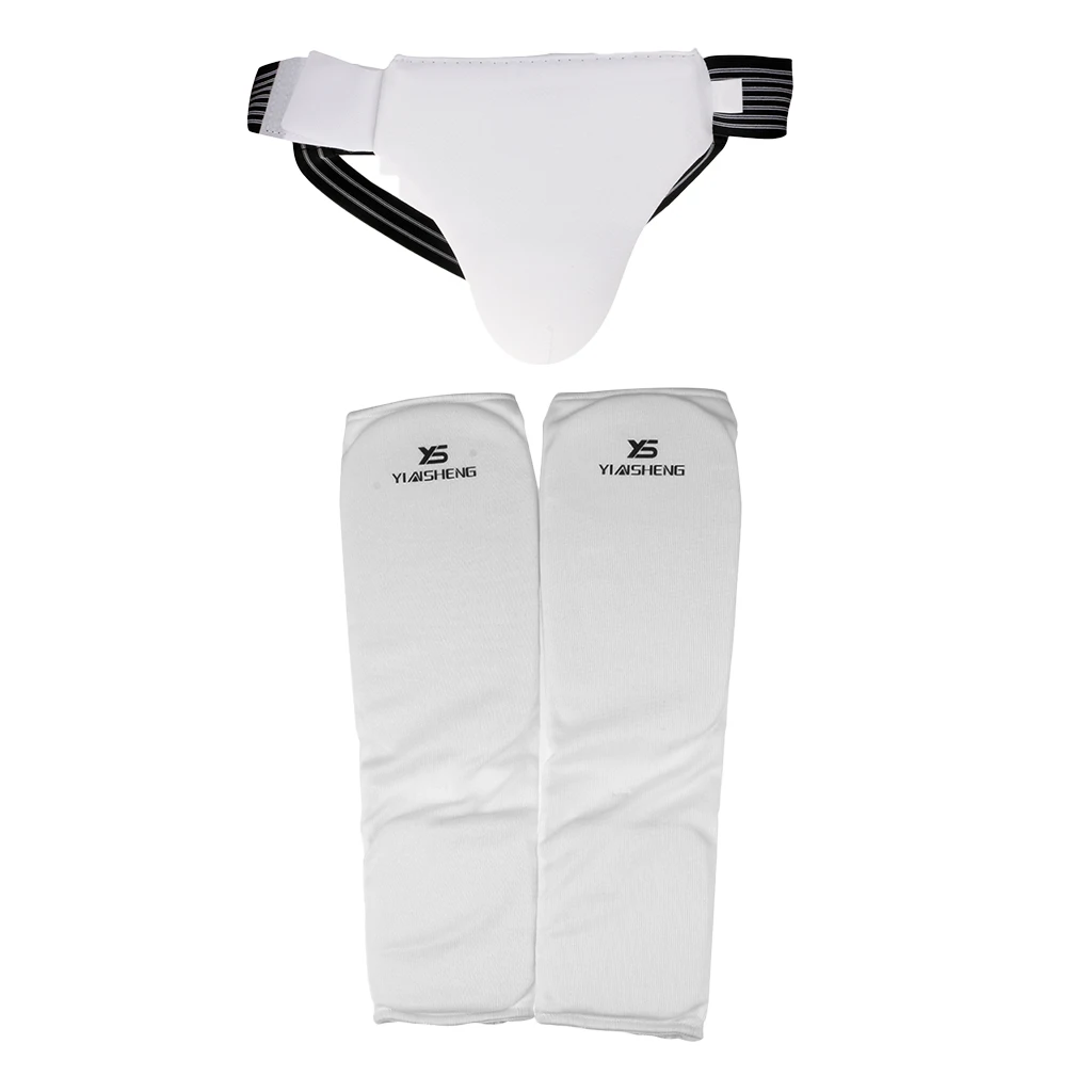 Premium Groin Protector MMA Boxing Muay Thai Kickboxing Shin Instep Guards Set for Adults Youth