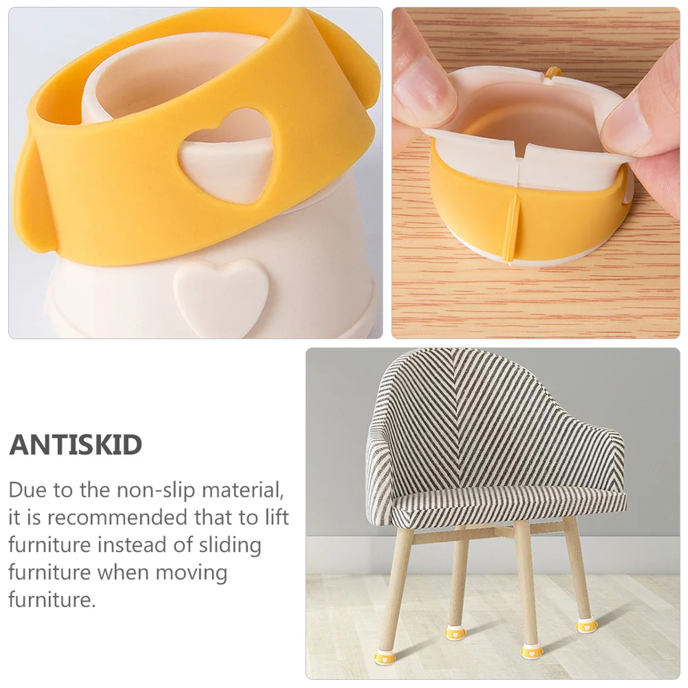 

4pcs Furniture Anti-Slip Caps Furniture Table Feet Cover to Prevent Scratches