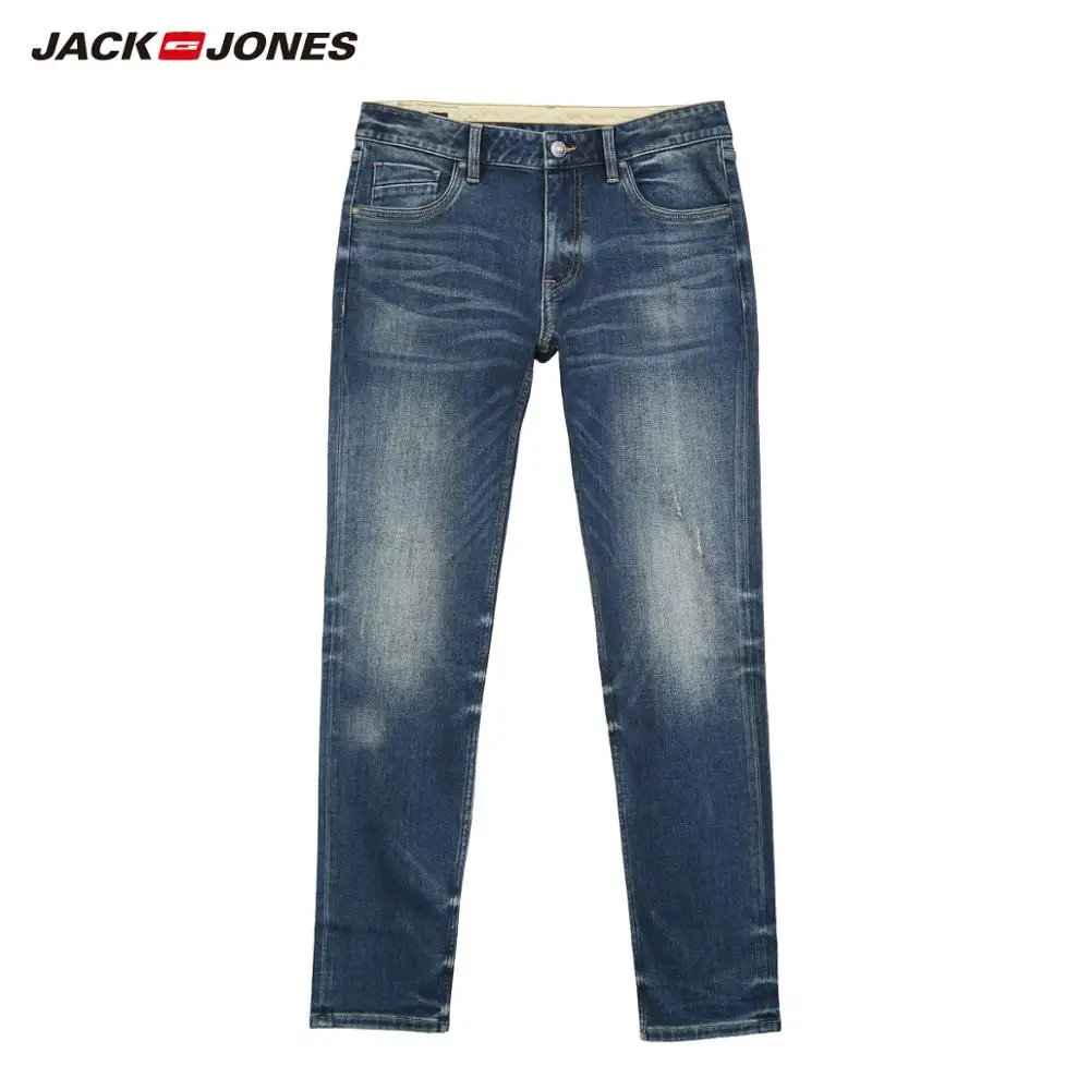 JackJones мужские Базовые хлопковые повседневные джинсовые брюки зауженные