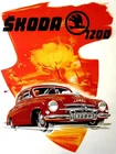 Skoda 1200 Ретро металлический жестяной плакат, плакат для дома, гаража, тарелка для кафе, паба, мотеля, художественный Настенный декор