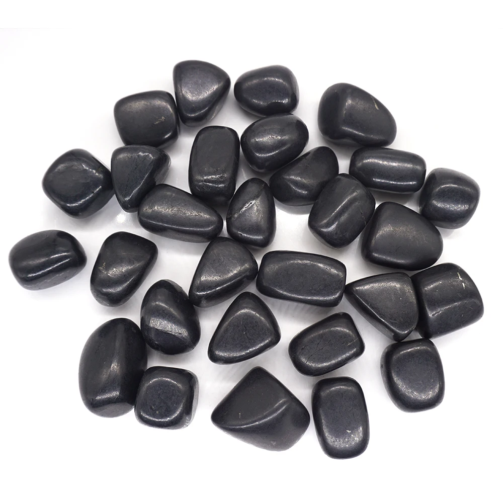 Природный бунгит опущенный камень исцеляющий кристалл минеральный сыпучий