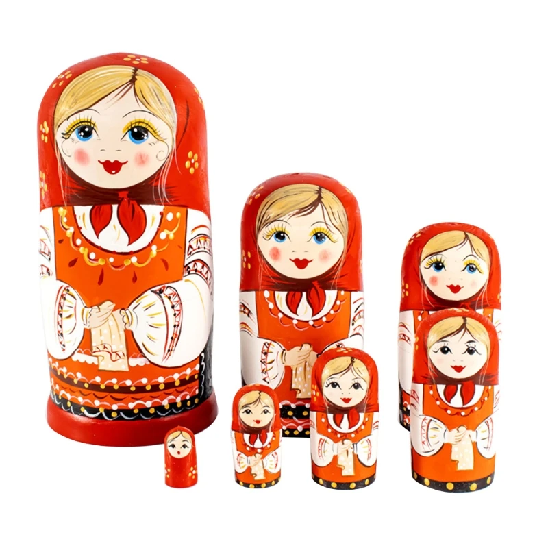 

10pcs Christmas Decoration Stacking Nested Dolls Handmade Children’s Room Decor