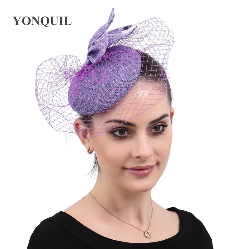 Новая винтажная свадебная сетка для невесты повязка на голову шляпа с имитацией