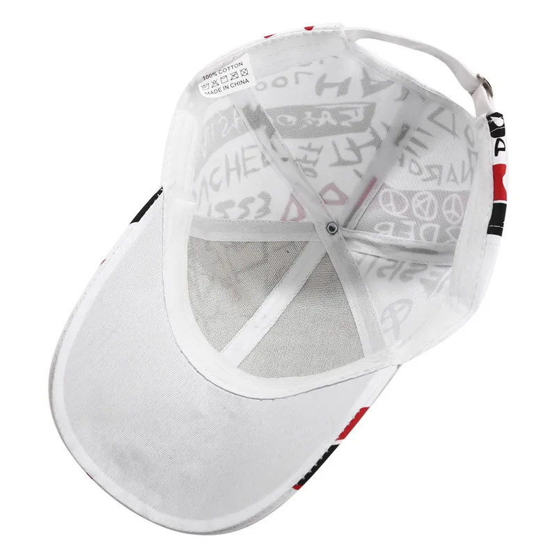 RoxCober 100% Cotton Graffiti baseball cap Snapback Hat Summer Cap Hip Hop Fitted Hats For Men Women Bone gorra hombre caps | Аксессуары