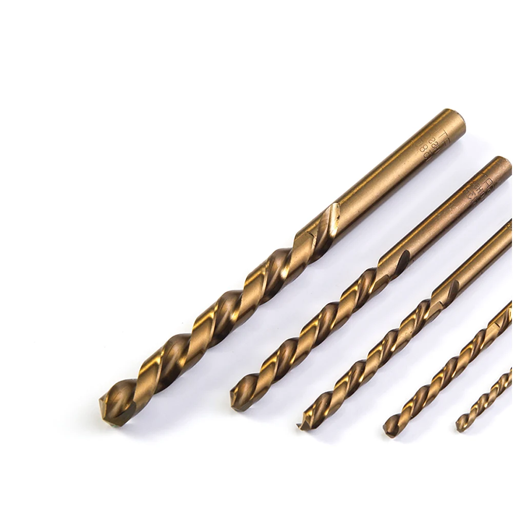 SATA Tool 6pcsTwist Drill HSS Co 5% cobalt drill bit steel alloys Straight Shank 52806 | Инструменты