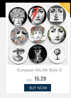 Италия Fornasetti тарелки декоративная тарелка на стену винтажная художественная 8 дюймов настенная подвесная тарелка