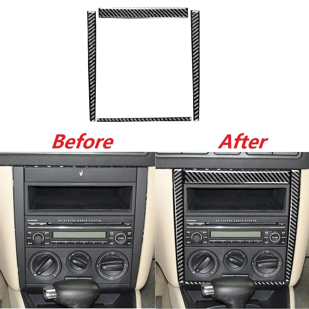Наклейки на панель управления из углеродного волокна для Volkswagen VW Golf 4 MK4 1999-2004 |