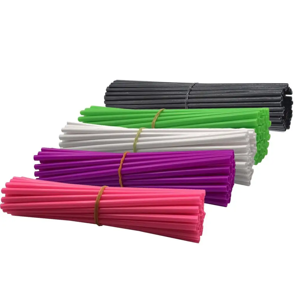 

72PCS Off-Road Motorcycle Wheel Banner Protection Tube Bike Rim Skin Decoration Cover 24cm Dirty-Proof Sleeve For Wheel Spokes