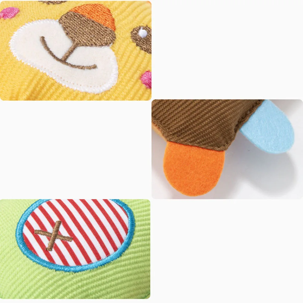 

Cute Plush Toys Baby Soothing Rattle Animal BB Stick Hand Bell Rattle Funny Educational Toys For Kids Baby Birthday