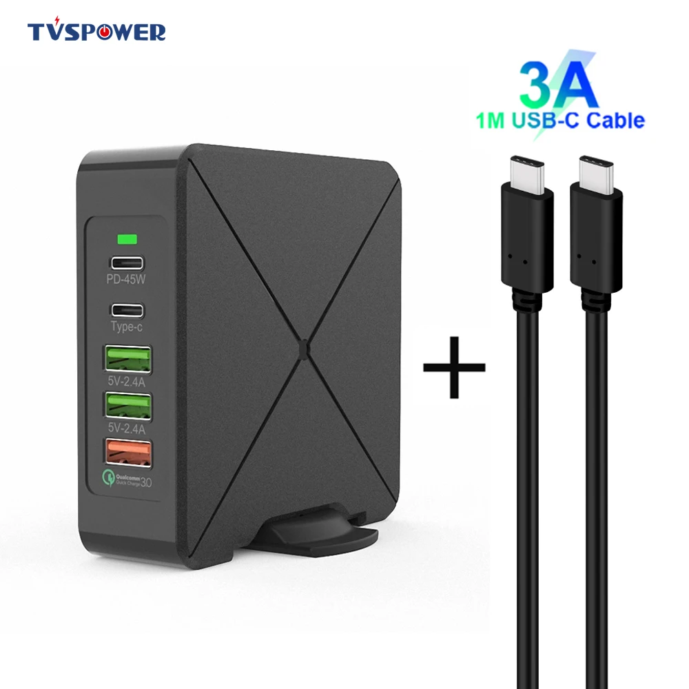 75 Вт Быстрая зарядка 3 0 USB Type C PD адаптер питания для телефона зарядное устройство
