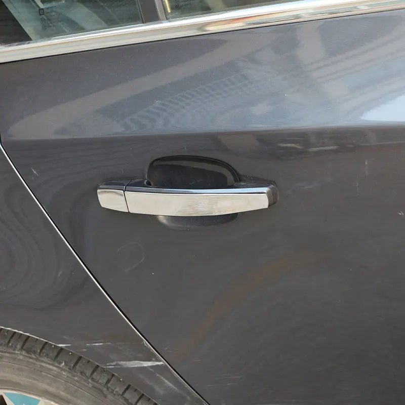 Автомобильная наклейка на дверную ручку отделка двери из нержавеющей стали