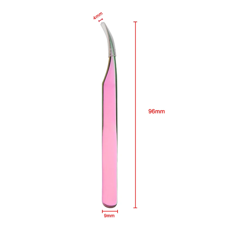 Модные хамелеоны прямые изогнутые ресницы Пинцет из нержавеющей стали Радуга