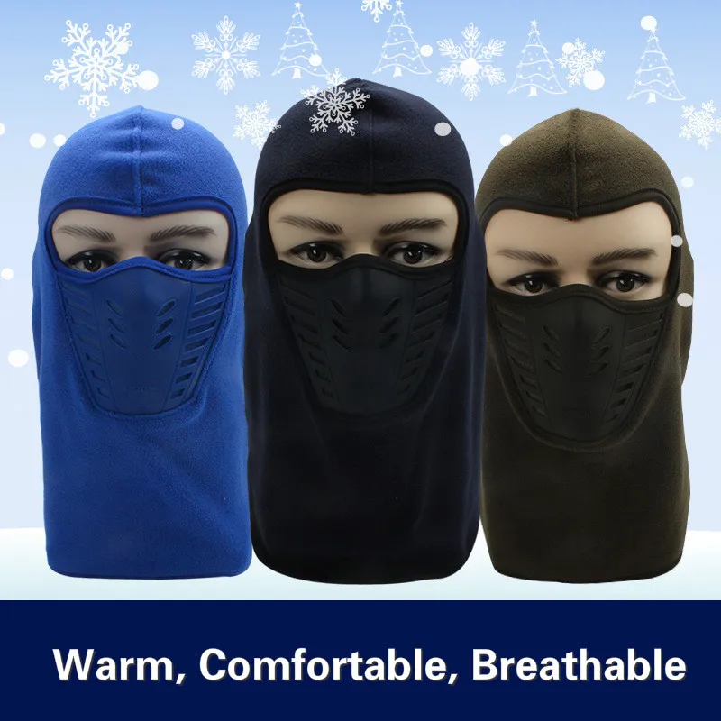 Мотоциклетная Зимняя Маска для лица ветрозащитная бархатная ткань унисекс