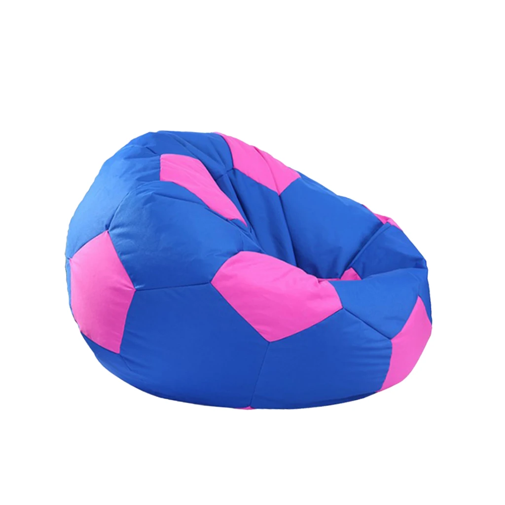 Blue 80cm 2 Очень большая сумка для хранения набивных животных, чехол для стула-для хранения игрушек для детей-Водонепроницаемый футбольный принт - Цвет: Blue 80cm 2