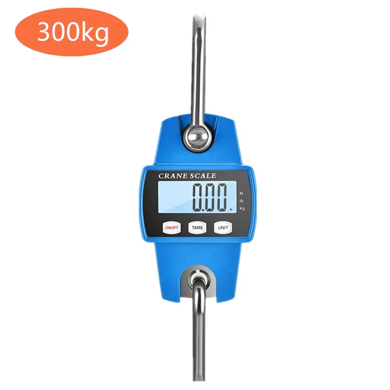 B 300kg Крановые весы весом 300 кг 150 кг/50 г 200 кг/100 г 500 кг/100 г сверхмощный подвесной крюк весы портативные цифровые из нержавеющей стали Скидка 40 - Цвет: B 300kg