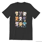 Мужская футболка с принтом Неко, кавайная мужская одежда