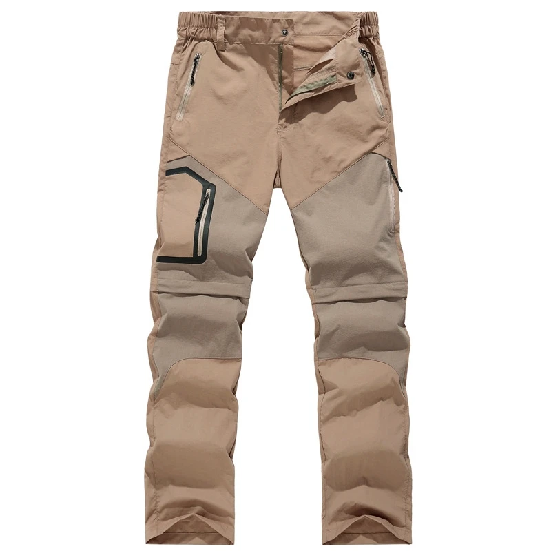 

Quick Men's Dry Removable Sport Pant Outdoor Breathable Pantalones Hombre With Sashes Pockets Long Trousers Casual Cargo Pants