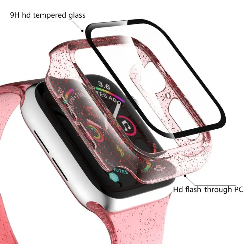 Чехол для часов A-pple Watch 4 5 Band 44 мм 40 I-Watch 3 2 ремешок 42 38 Защитная крышка устойчивый к