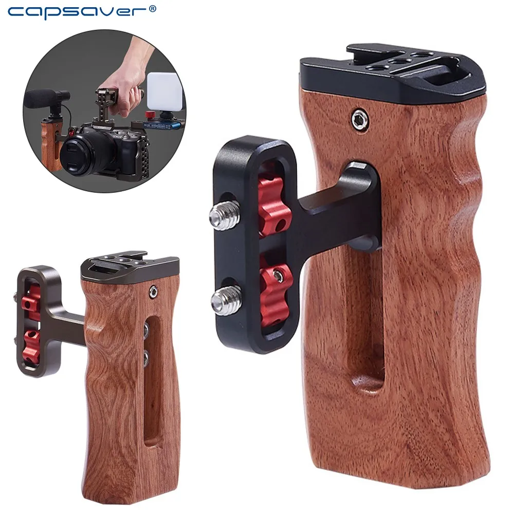 

capsaver Handheld Tripod Camera Stabilizers Bracket Side Hand Grip Phone Holder for Gopro DSLR Camera Smartphone Camera Cage