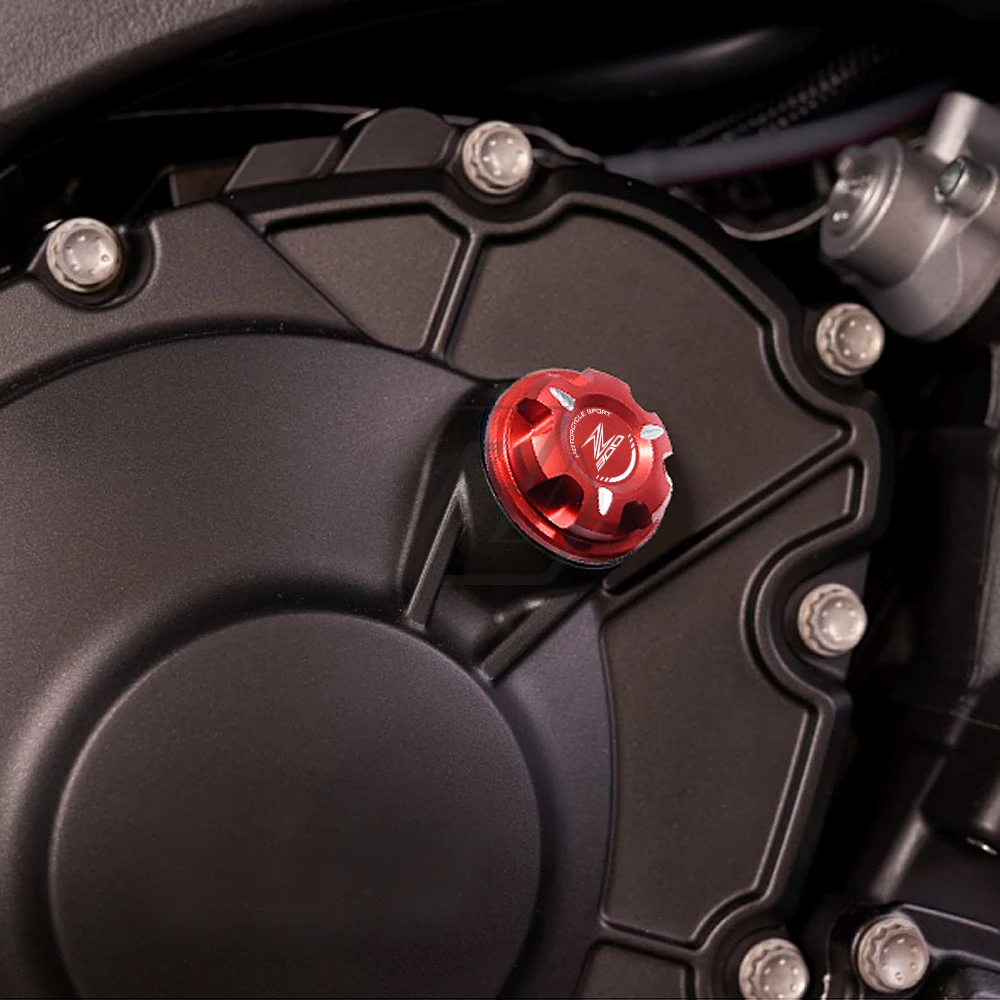 

For Kawasaki Z300 2015-2021 Motorcycle Engine Oil Cap Bolt Screw Filler Cover
