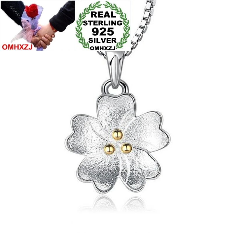 OMHXZJ оптовая продажа модные подвески в виде цветка вишни для женщин и девушек