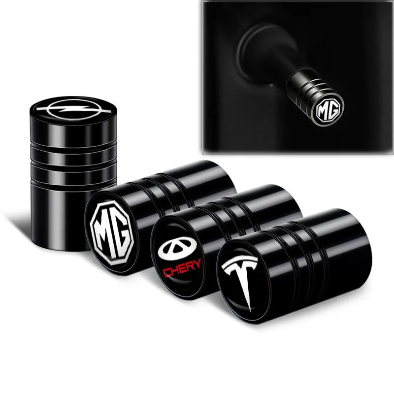 

4Pcs Car Tire Valve Stems Cap Car Wheel Covers Waterproof for Alfa 156 Stelvio Giulia Giulietta Mito 2021 Logo Car Accessories