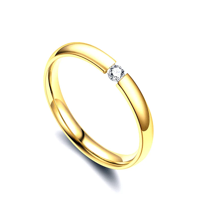 

2021 Fashion Open Couple Ring Simple Classic Korean Stainless Steel Wedding Ring