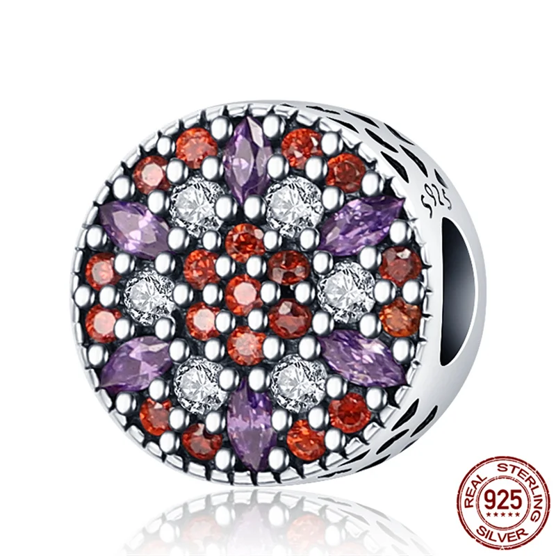 

2021 New Round With Brick Beads&Charms 100% Real 925 Sterling Silver Fit Original 3mm Bracelet&Bangle For Women Birthday Fashion