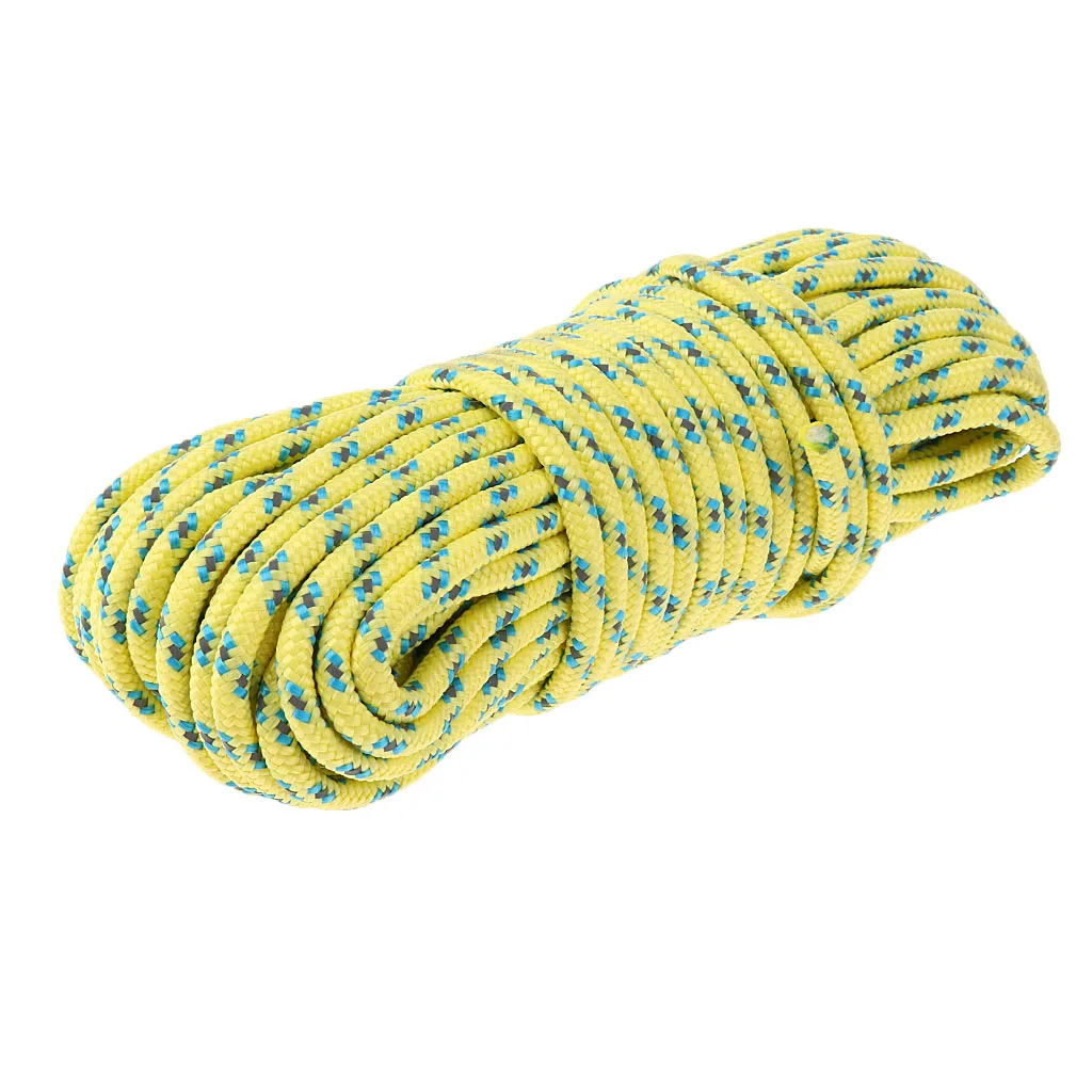 Light Yellow 20m 0," высокопрочный направляющий шнур для светоотражающего тента Guyline Canopy Cord аксессуары для кемпинга 32,8фт/65,6фт/164фт - Цвет: Light Yellow 20m