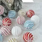 Рождественские декоративные шары, украшения для рождественской елки, шары, подвесные Подвески для елки, блестящая решетка, золотой декор, подвески для елки, Подарочный шар