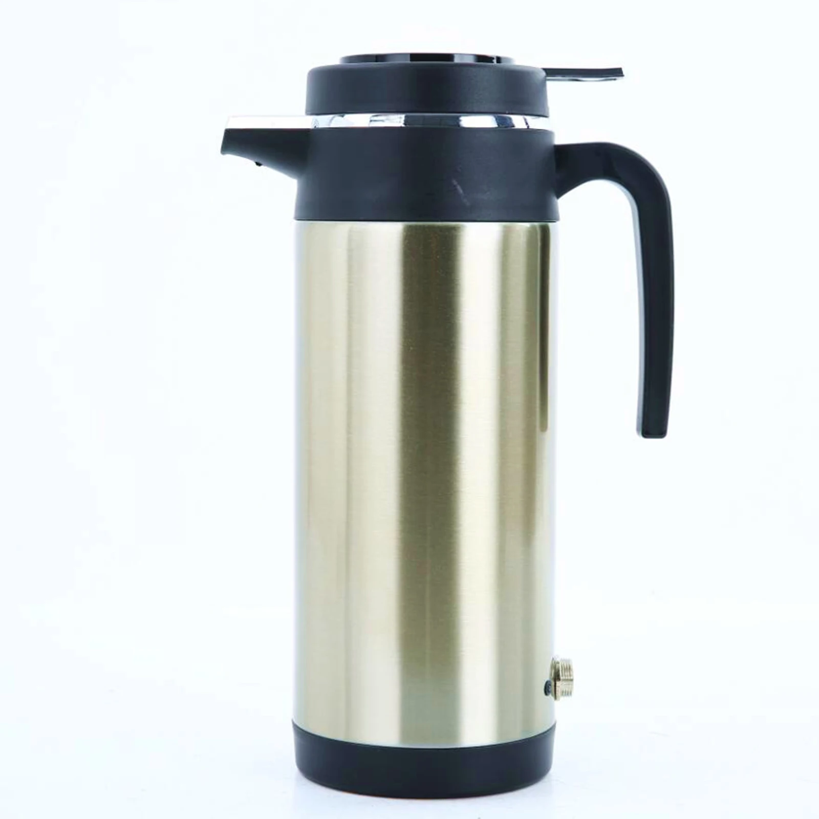

12/24V 1200ml Vehicle Heating Cup Travel Trip Stainless Steel Heating Cup Kettle Hot Water Pot Stainless Steel Large Capacity