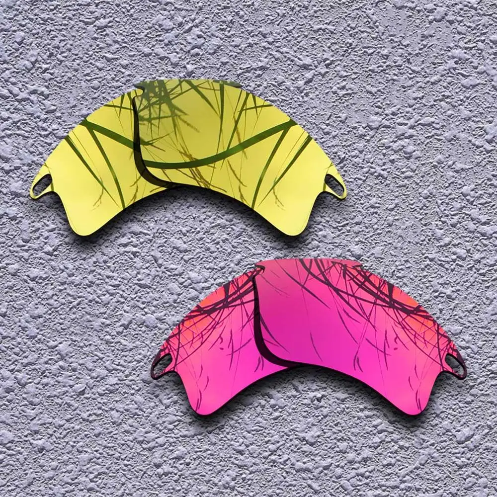 Golden-Purple Red 2 Pairs Polarized Replacement Lenses for Oakley Fast Jacket XL Sunglasses- Multiple Choices - Цвет линз: Golden-Purple Red