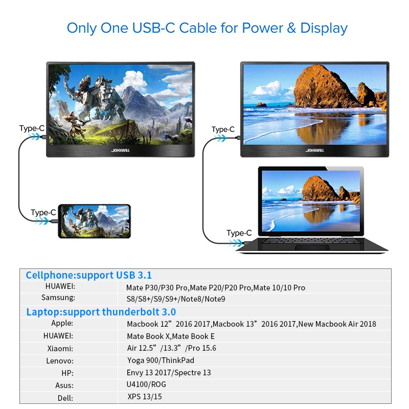 Портативный монитор 15 6 дюйма двойной динамик HDMI компьютерный для ps4 switch xbox raspberry pi