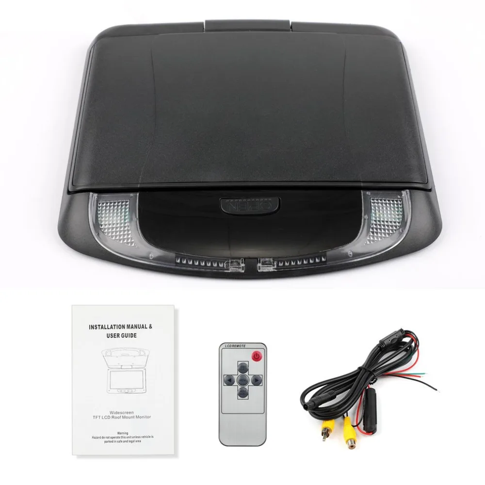 Автомобильный цветной монитор потолочный видеоэкран 9 дюймов 800*480 с креплением