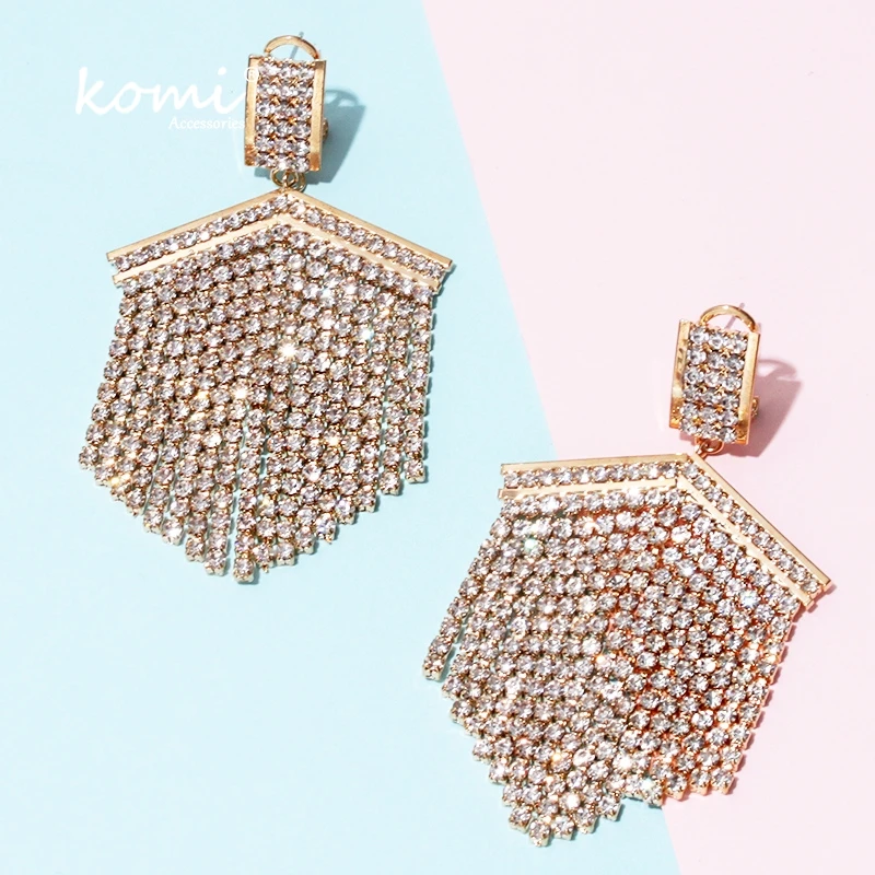 Женские серьги-подвески с бусинами и кристаллами Коми за подарочный набор