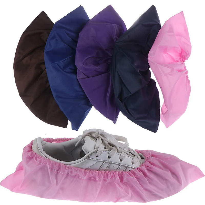 

1Pair Elastic Thicken Reusable Shoe Cover Student Machine Room Bird Dust Proof Feet Covers Home Indoor Antiskid Overshoes