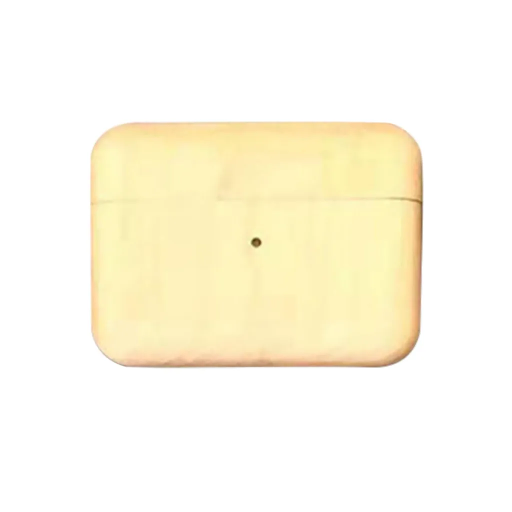 Для AirPods Pro Жесткий чехол защитный твердый деревянный противоударный для зарядки