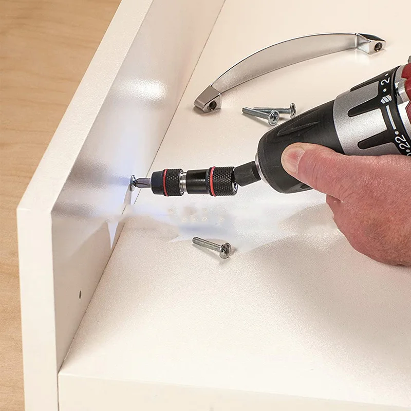 

Practical Durable Hard Extension Screwdriver Accessories Universal Multifunction Electric Drill Corner Connecting Pole Adapter