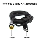 Кабель для быстрой зарядки USB Type-C PD 100-USB-C * 7,9 мм, 5,5 Вт, разъем для адаптера питания ноутбука Lenovo Thinkpad T400 T410 T420 T430