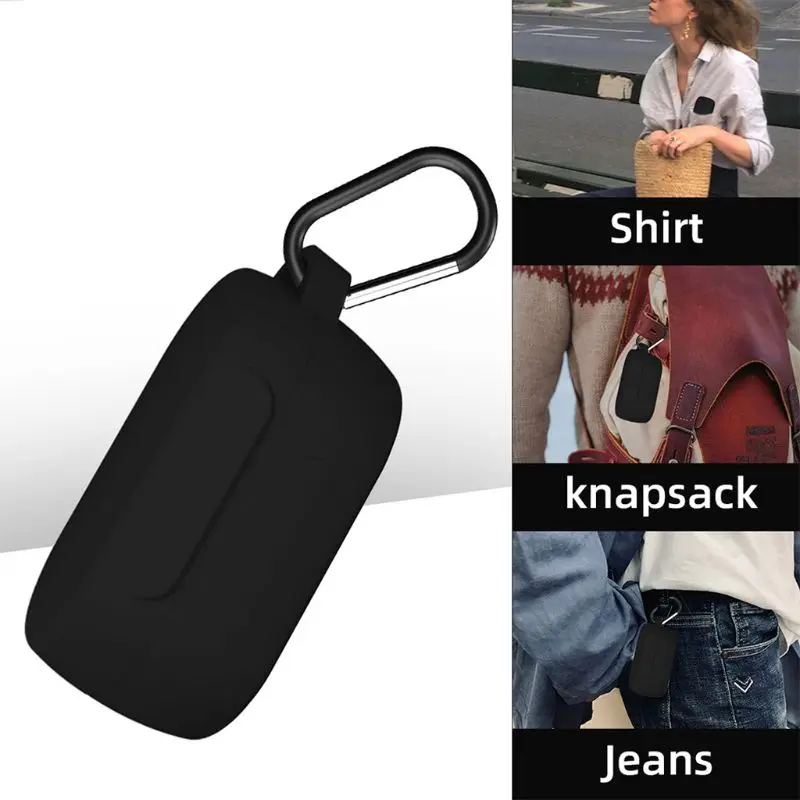

Anti-slip Silicone Earphone Case Protective Cover Shell with Carabiner for Skull candy Sesh Wireless Bluetooth Headphone