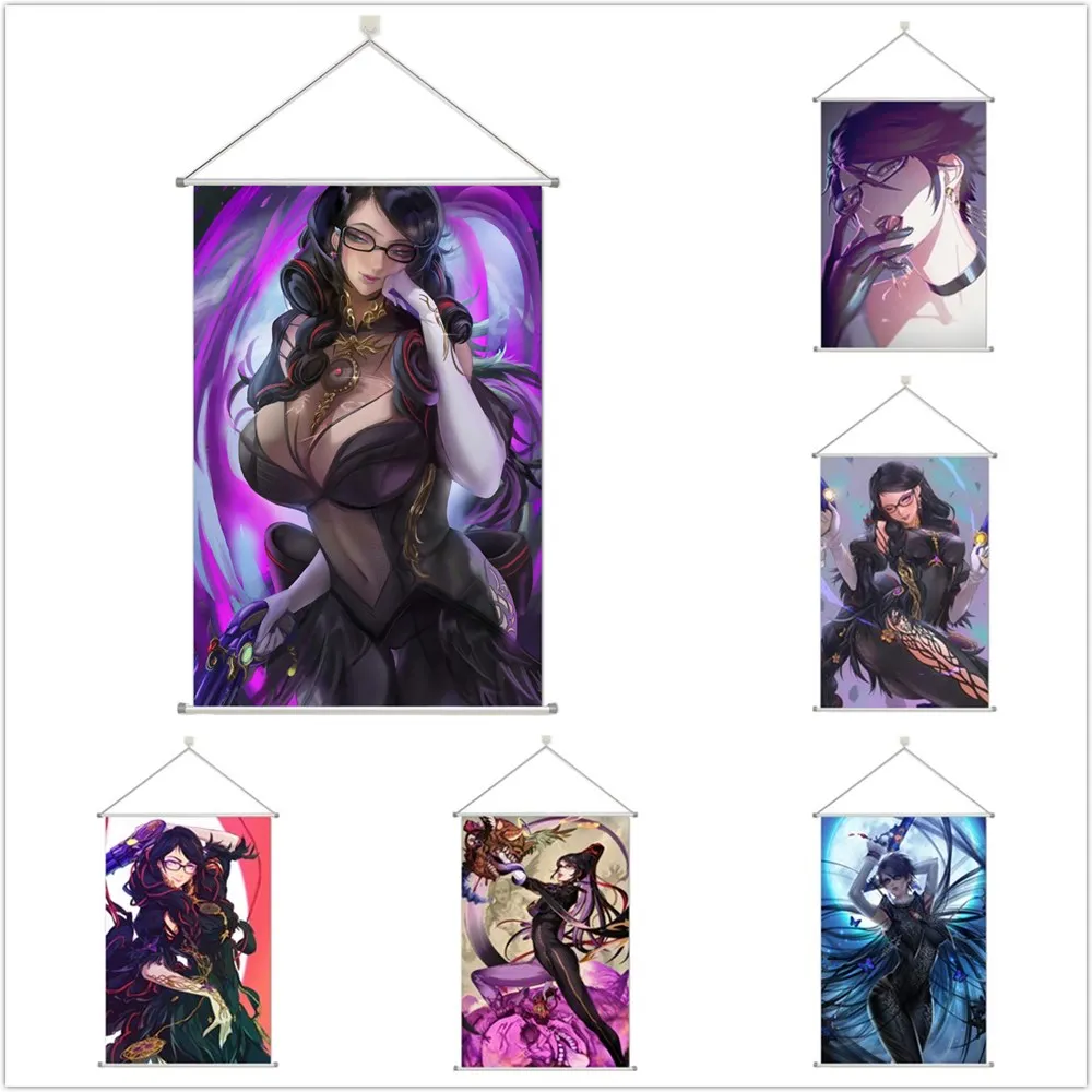 

Bayonetta Alloy Scroll Cartoon Comic Scroll Hanging Wall Decor