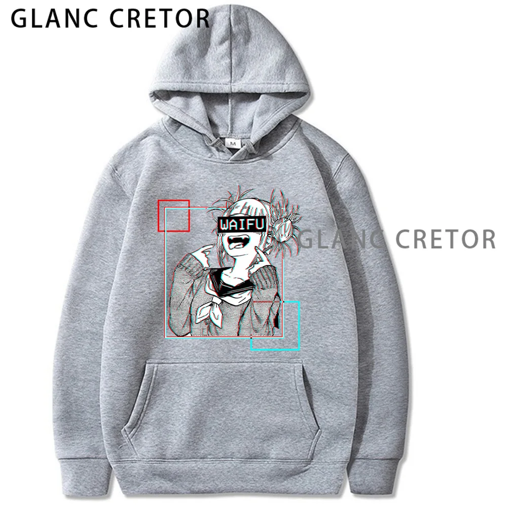

Harajuku my hero academia Japanese Anime Himiko Toga Printed Unisex Hoodies Men's Hoodie Streetwear Casual Sweatshirts