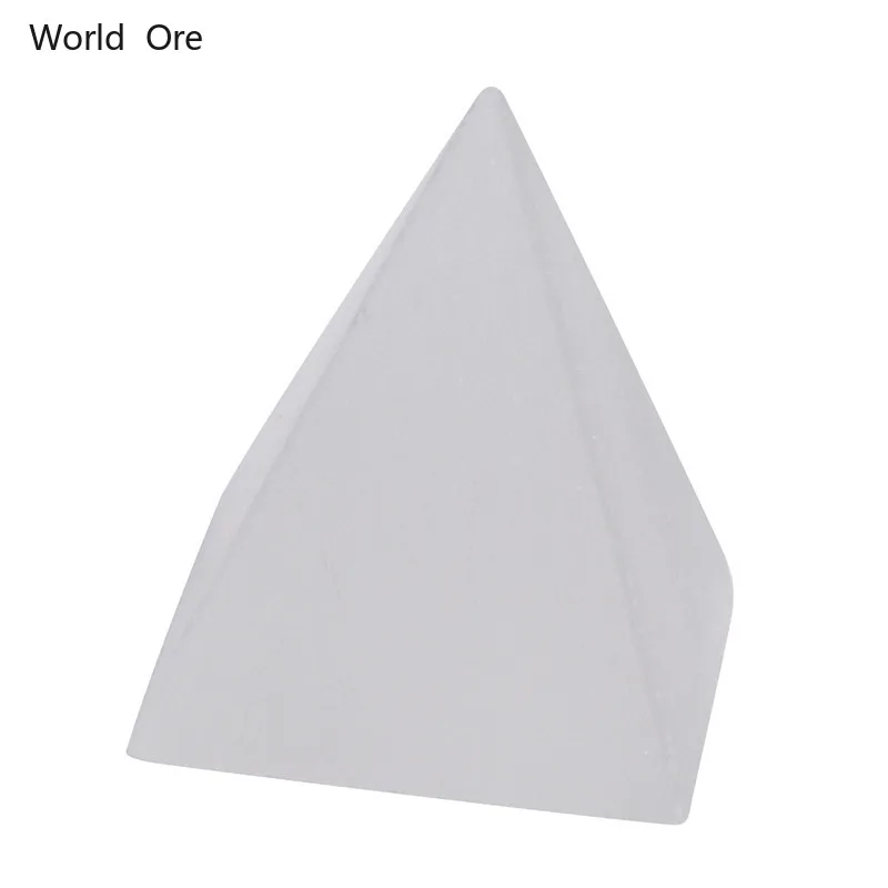 

Natural Stone Minerals Flavessum Pyramid Small Ornament Home Decoration Healing Crystal Energy Raising Meditation