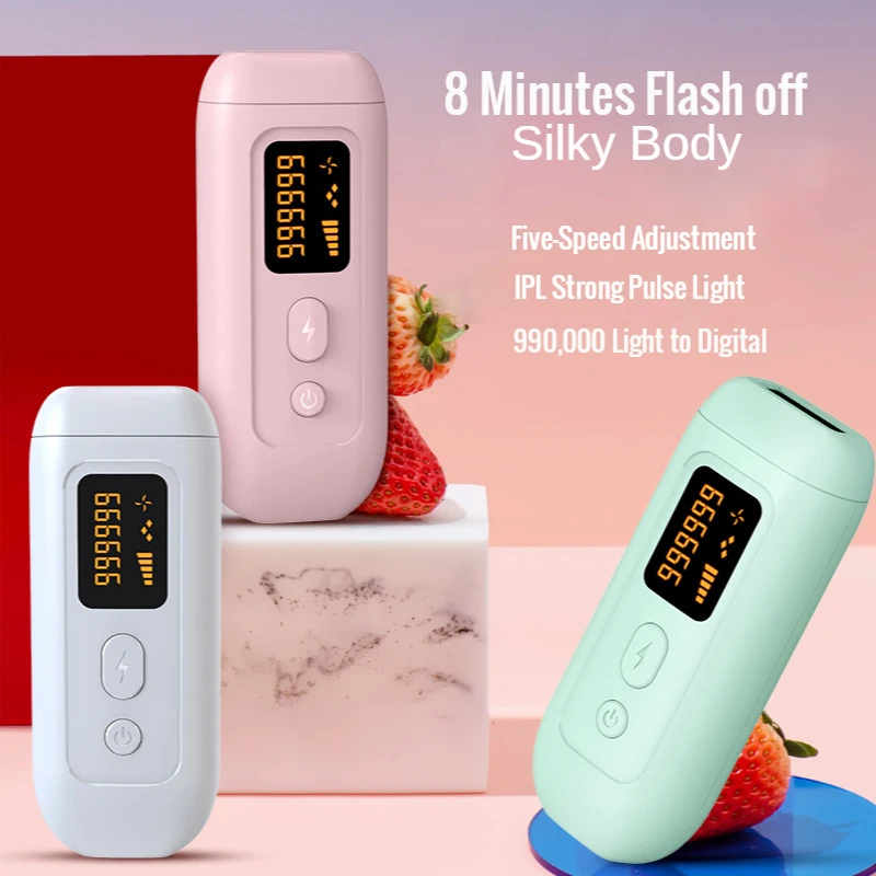 

NEW Laser Epilator 900000 Flash IPL Hair Removal Laser Permanent Epilator For Women Painless Photoepilator Depiladora Facial