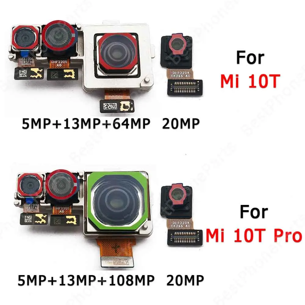 Для Xiaomi Mi 10T Pro 5G задняя сторона передний гибкий модуль камеры для селфи