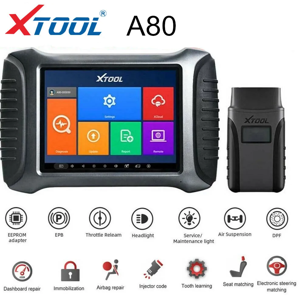 Полный диагностический инструмент XTOOL A80 H6 для автомобиля автоматический ключ