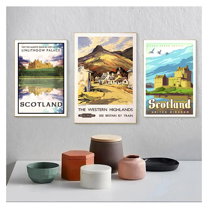 Винтажные настенные постеры из крафт-бумаги Настенная Наклейка с покрытием